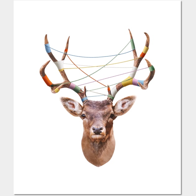 Woven Antlers Wall Art by Meganpalmer